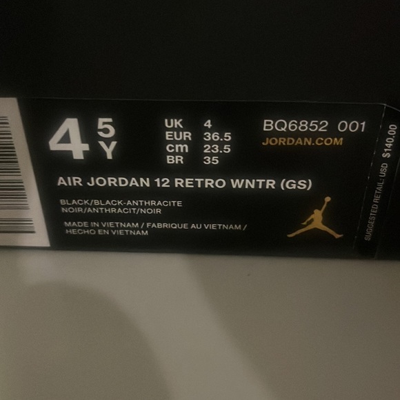 Jordan 12 retro winter black - Picture 6 of 6